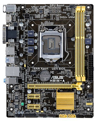 Placa me Asus H81M-A/BR p/ Intel LGA1150 VGA e DVI-D