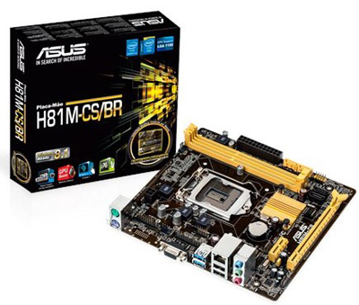 Placa me Asus H81M-CS/BR Intel LGA-1150 DDR3, VGA