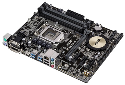 Placa me Asus H97M-E p/ Intel LGA-1150 VGA DVI HDMI