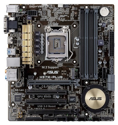 Placa me Asus H97M-PLUS p/ Intel LGA-1150 VGA DVI HDMI