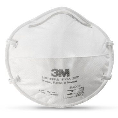 5 mscaras de prot. respirat. 3M N95 PFF-2 Concha 8801