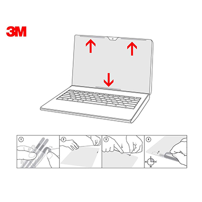 Filtro privacidade 3M PF140W9E p/ touchsc. 14 wide 16:9