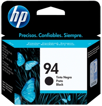 Cartucho preto HP 94 C8765WB, 12ml p/ DeskJet OfficeJet