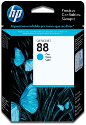 Cartucho de tinta HP C9386AL (88) ciano 9ml K550, K5400