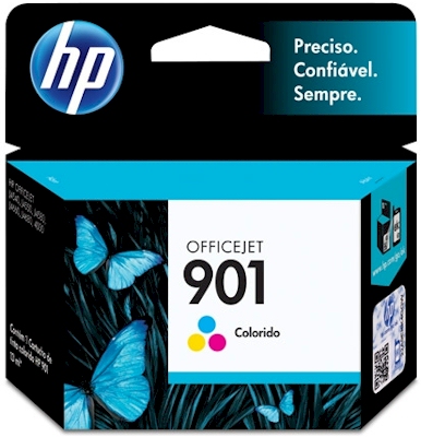 Cartucho tricolor HP 901 CC656AB 13ml J4540 J4580 J4680