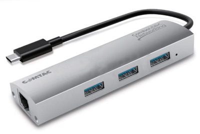 HUB USB 3.1 3 portas c/ RJ-45 Ethernet Comtac 9340
