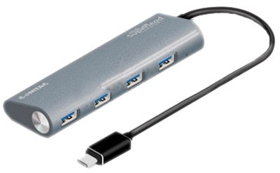 HUB USB 3.1 entrada USB-C c/ 4 portas USB-A Comtac 9339