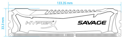 Memria 8GB Kingston HyperX Savage DDR3 1600MHz CL9