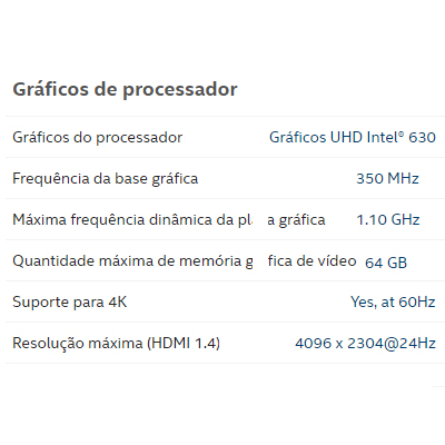 Processador Intel i3-10100 3.6GHz 6MB LGA1200 10g c/v