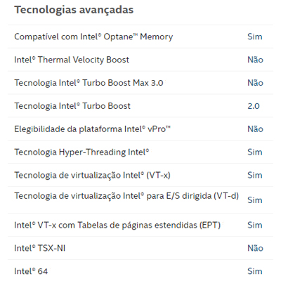 Processador Intel i5-10400 2.9GHz 12MB LGA1200 10g c/v