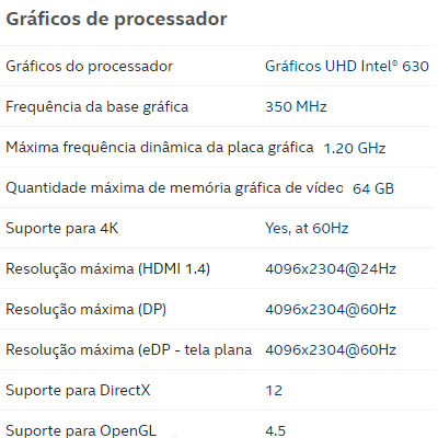 Processador Intel i7-9700 3/4.7GHz 12MB 9 ge c/ vdeo