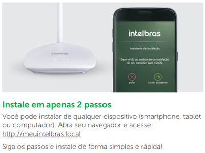 Roteador WiFi Intelbras IWR 1000N N 150 Mbps 5dBi