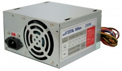 Fonte ATX de 250W reais Jitek JI12XC 20/24 pinos v. 2.2