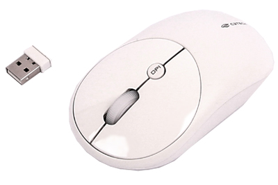 Teclado, mouse s/ fio C3Tech K-W200 branco antirespingo