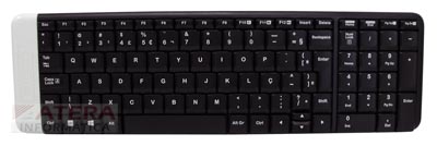 Teclado compacto wireless Logitech k230 ABNT2 2.4GHz 3m