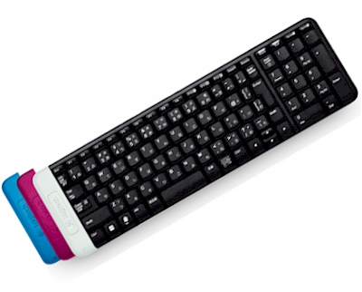 Teclado compacto wireless Logitech k230 ABNT2 2.4GHz 3m