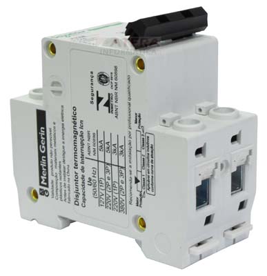 Disjuntor Schneider Electric  K32A2C20, 20A X 2 polos