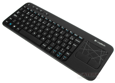 Teclado sem fio Logitech K400r com touchpad, ABNT2, USB