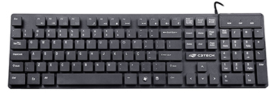 Teclado multimdia C3Tech KB-M50 107 teclas ABNT2 USB