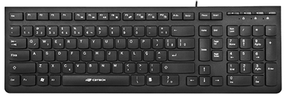 Teclado multimdia com 12 teclas C3Tech KB-M60, USB