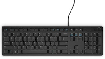 Teclado multimdia Dell KB216 com fio, teclas chiclette