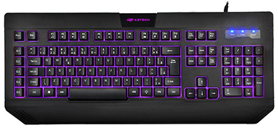 Teclado Gamer C3Tech KG-110 5 teclas c/ macro e LED