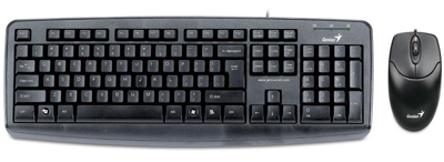 Teclado e mouse Genius KM-110X Value Desctop Combo PS2