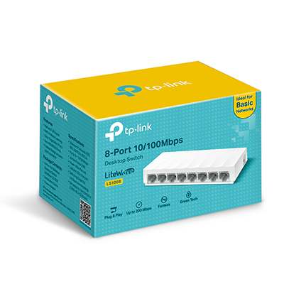 Switch 8 portas TP-Link  LiteWave 10/100Mbps