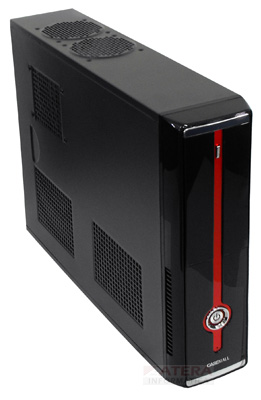 Gabinete ATX slim torre Casemall S103-R Luna Red 381