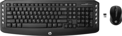 Teclado, mouse s/ fio HP Classic LV290AA BitDefender