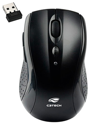 Mouse ptico sem fio C3Tech M-W012 1600dpi 2.4GHz