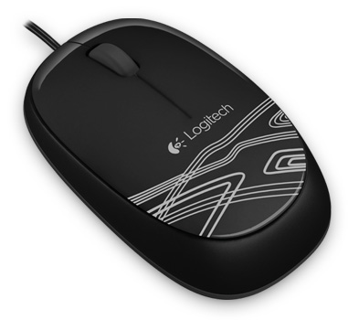 Mouse ptico Logitech M105 preto, 1000 dpi, USB