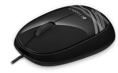 Mouse ptico Logitech M105 preto, 1000 dpi, USB
