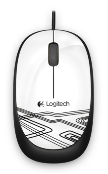 Mouse ptico Logitech M105 branco, 1000 dpi, USB