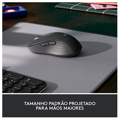 Mouse Optico s/ fio Logitech M650 Signature 5 bot 4kdpi