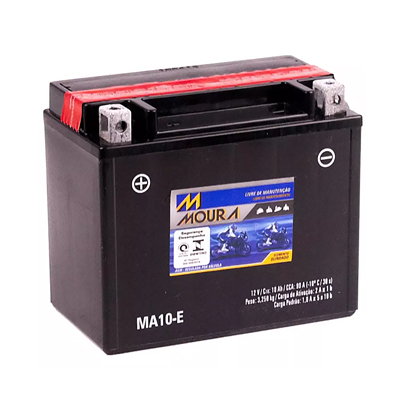 Bateria 12V 10Ah Moura MA10-E AGM/VRLA moto scotter gerador Jetski