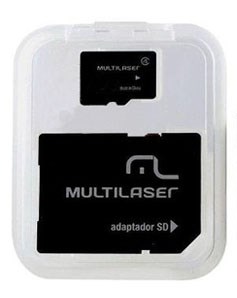 Carto 16GB MicroSDHC c/ adp. Multilaser MC110 classe10