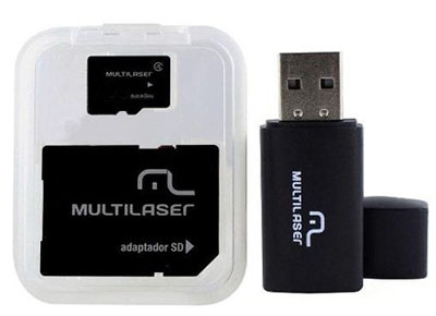 Pendrive SD MicroSD HC 32GB Multilaser MC113, Classe 10