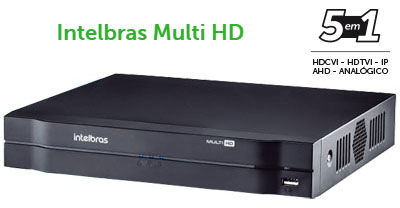 DVR Multi HD 5 em 1 Intelbras MHDX 1008 at 10 cmeras