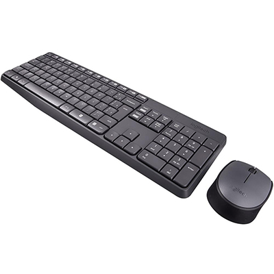 Teclado e mouse sem fio Logitech MK235 ABNT2 10m profis