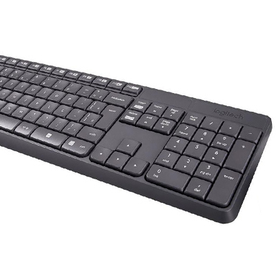 Teclado e mouse sem fio Logitech MK235 ABNT2 10m profis