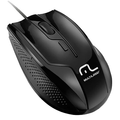 Mouse multimdia 6 botes Multilaser MO164, 1600dpi USB