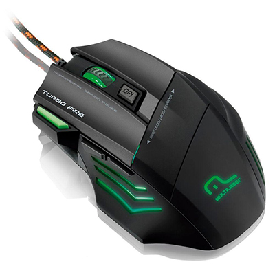 Mouse Gamer Multilaser MO207 Metal War 3200 dpi 1ms USB