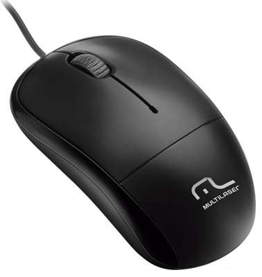 Mouse Light 3 botes Multilaser MO210 800dpi USB 