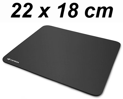 Mouse pad preto em EVA C3Tech MP-20, 22 x 18 cm