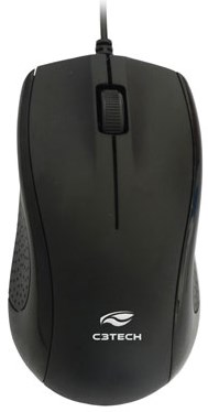 Mouse óptico C3Tech MS-25BK 1000 dpi USB c/ scroll