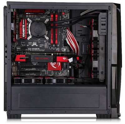 Gabinete gamer torre C3Tech MT-G600BK USB3 s/ fonte