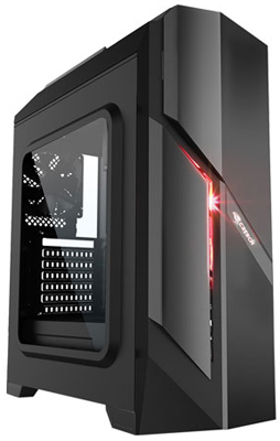 Gabinete gamer torre C3Tech MT-G700BK USB3 s/ fonte