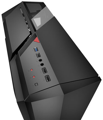 Gabinete gamer torre C3Tech MT-G700BK USB3 s/ fonte