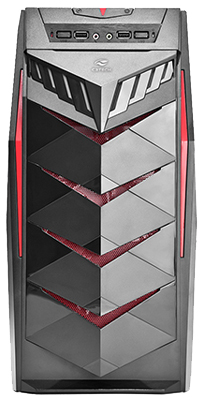 Gabinete gamer MidiTorre C3Tech MT-G70BK USB2 s/ fonte